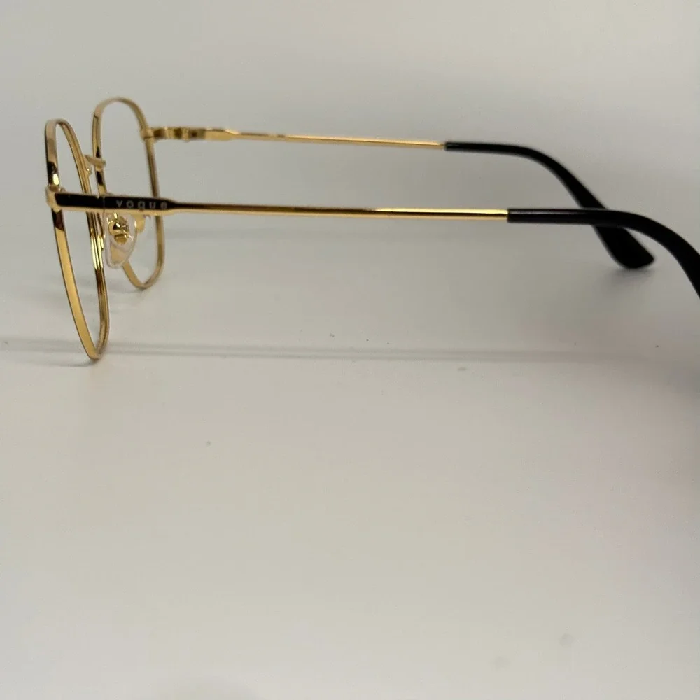 Vogue VO 4178 280 Gold Metal Geometric Eyeglass Frames 50-18-135 Mens Womens